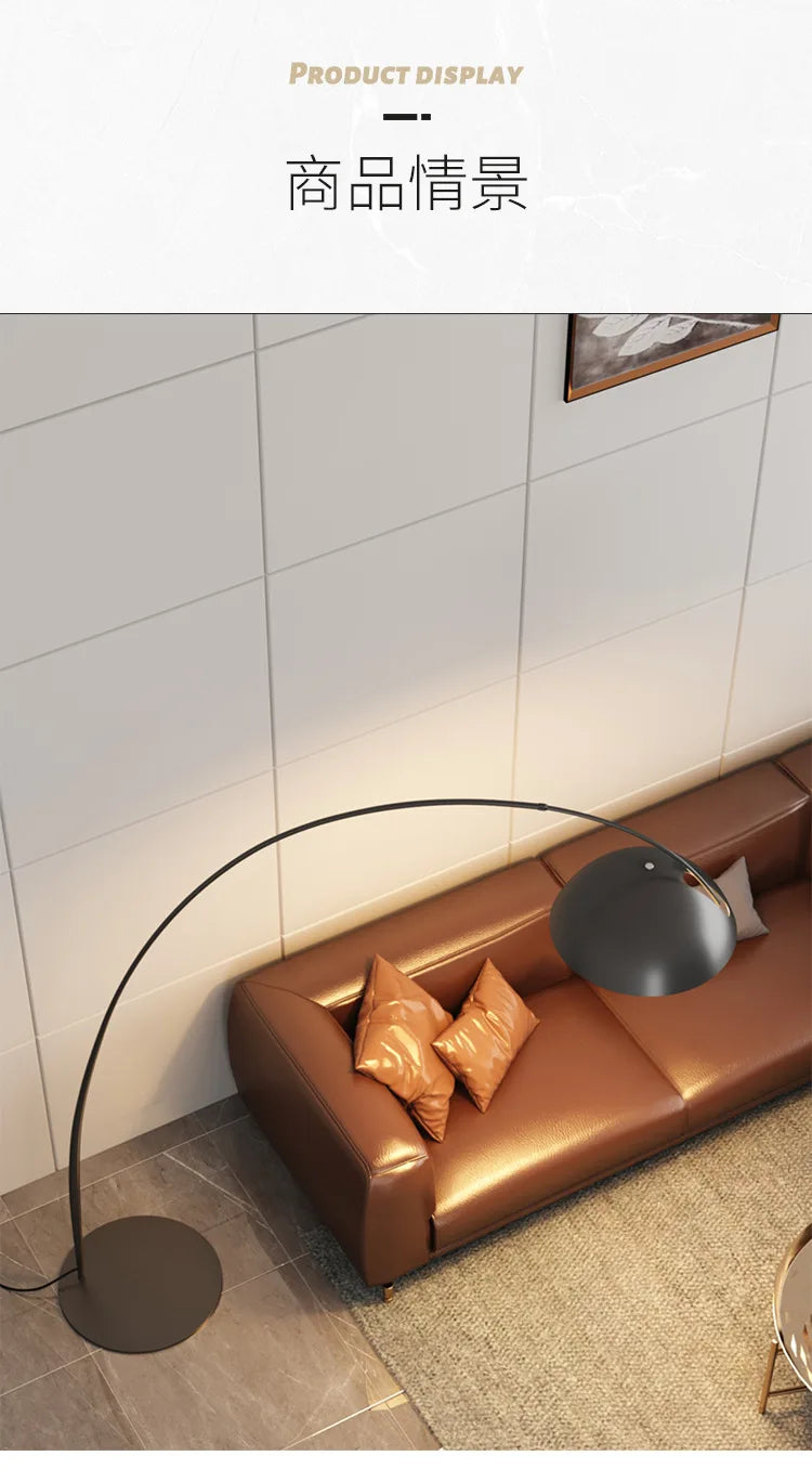 Italian Floor Lamp Modern Minimalist Designer Study Bedroom Parlour Sofa Atmosphere Nordic Creative High-end LED Fishing Light