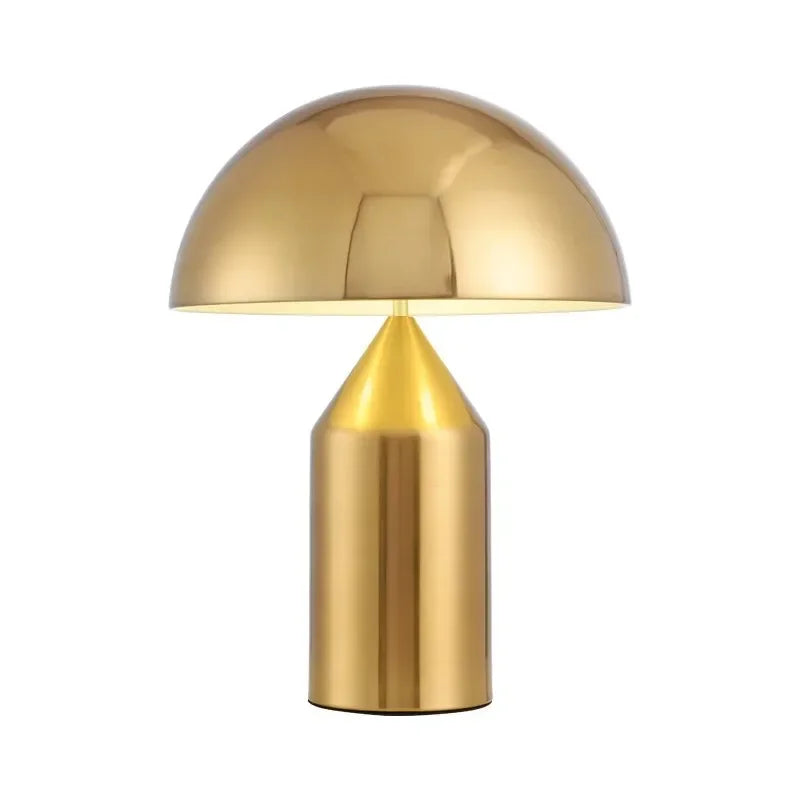 Italy Mushroom Table Lamp Gold/black/white Metal Desk Light Desk Living Dining Room Bedroom Bedside Decoration Standing Lamps G9