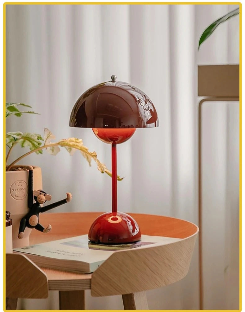 Danish Flower Bud Desk Lamp Nordic Modern Minimalist Bedroom Bedside Study Living Room Decoration LED Reading Table Light