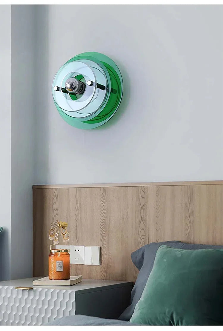 Multilayer Acrylic Bauhaus Wall Lamp Nordic Corridor Staircase Sconces Bedroom Living Room Bar Atmosphere LED Lighting Fixtures