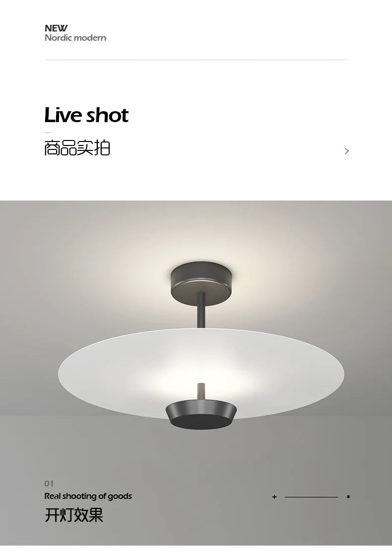 Nordic Designer LED Ceiling Lamps Gold Minimalist Living Room Bedroom Lighting Modern Kitchen Restaurant Decor Ceiling Pendant