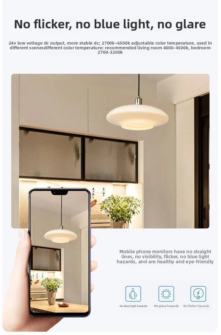 Bauhaus Pendant Light French Luxury Cream Wind Restaurant Ceiling Lamp Living Room Bedroom Balcony Study LED Glass Chandelier