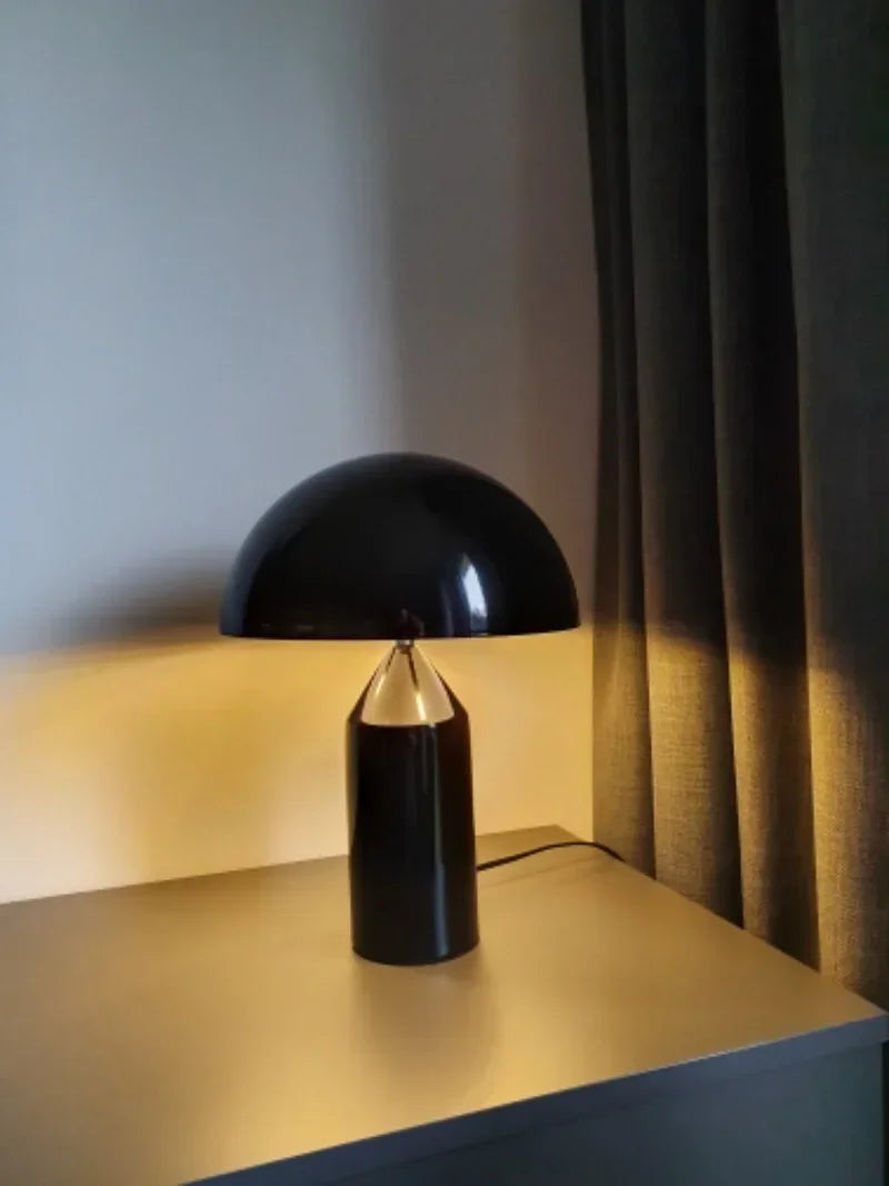 Italy Mushroom Table Lamp Gold/black/white Metal Desk Light Desk Living Dining Room Bedroom Bedside Decoration Standing Lamps G9