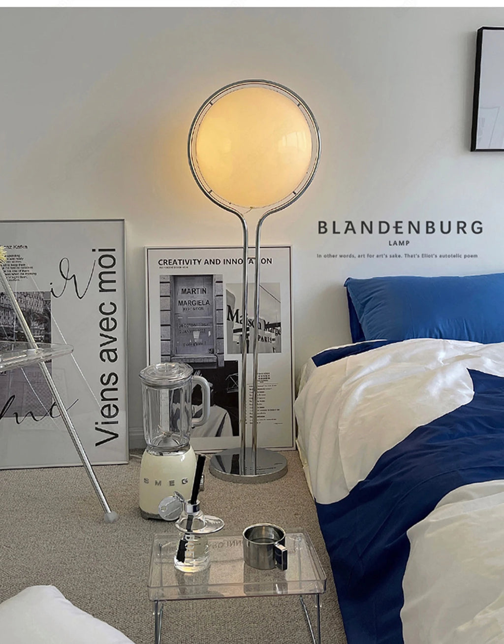 Nordic Designer Light Fixture Modern Simple Living Room Bedroom Decorative Lighting Stand Lamp Creative Bauhaus Eye Floor Lamps