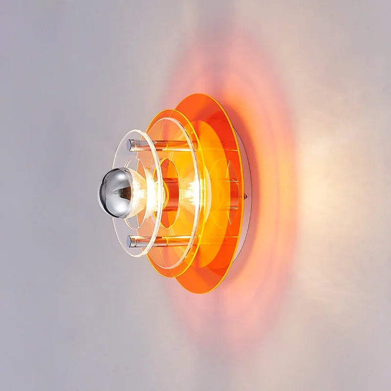 Multilayer Acrylic Bauhaus Wall Lamp Nordic Corridor Staircase Sconces Bedroom Living Room Bar Atmosphere LED Lighting Fixtures