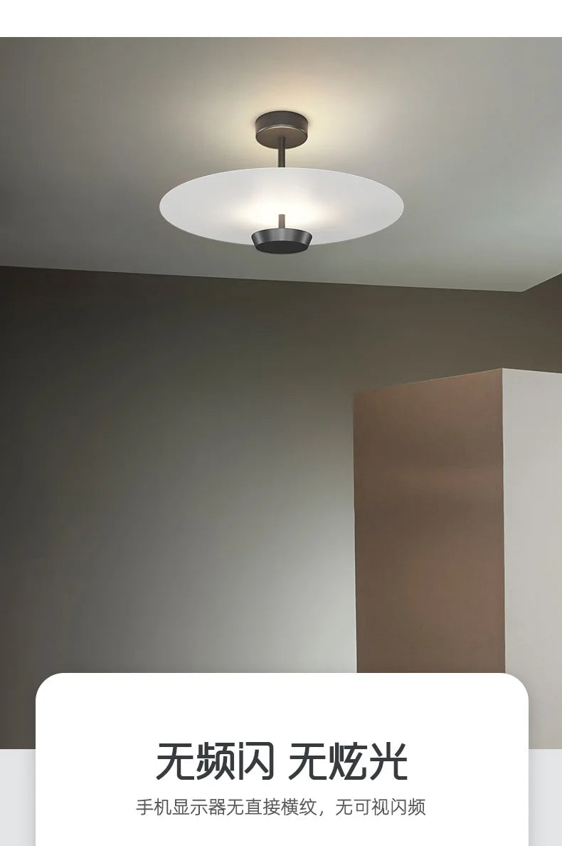 Nordic Designer LED Ceiling Lamps Gold Minimalist Living Room Bedroom Lighting Modern Kitchen Restaurant Decor Ceiling Pendant