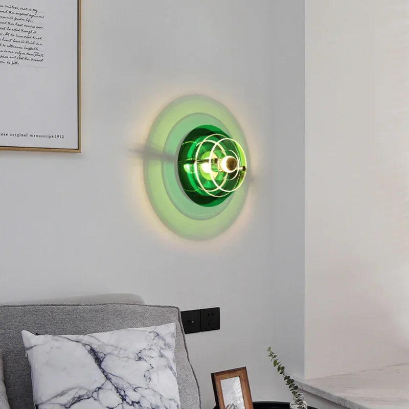 Multilayer Acrylic Bauhaus Wall Lamp Nordic Corridor Staircase Sconces Bedroom Living Room Bar Atmosphere LED Lighting Fixtures