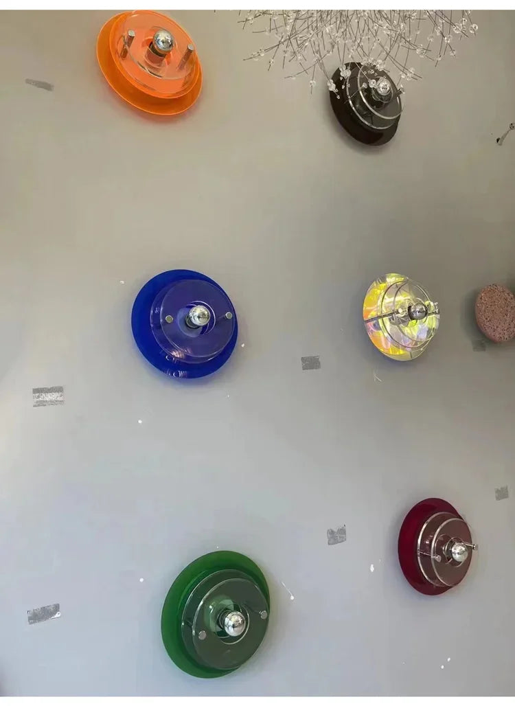 Multilayer Acrylic Bauhaus Wall Lamp Nordic Corridor Staircase Sconces Bedroom Living Room Bar Atmosphere LED Lighting Fixtures