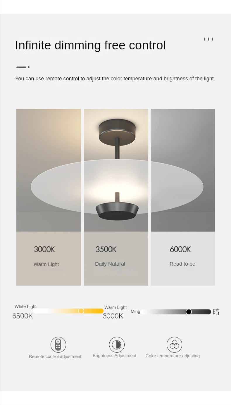 Nordic Designer LED Ceiling Lamps Gold Minimalist Living Room Bedroom Lighting Modern Kitchen Restaurant Decor Ceiling Pendant