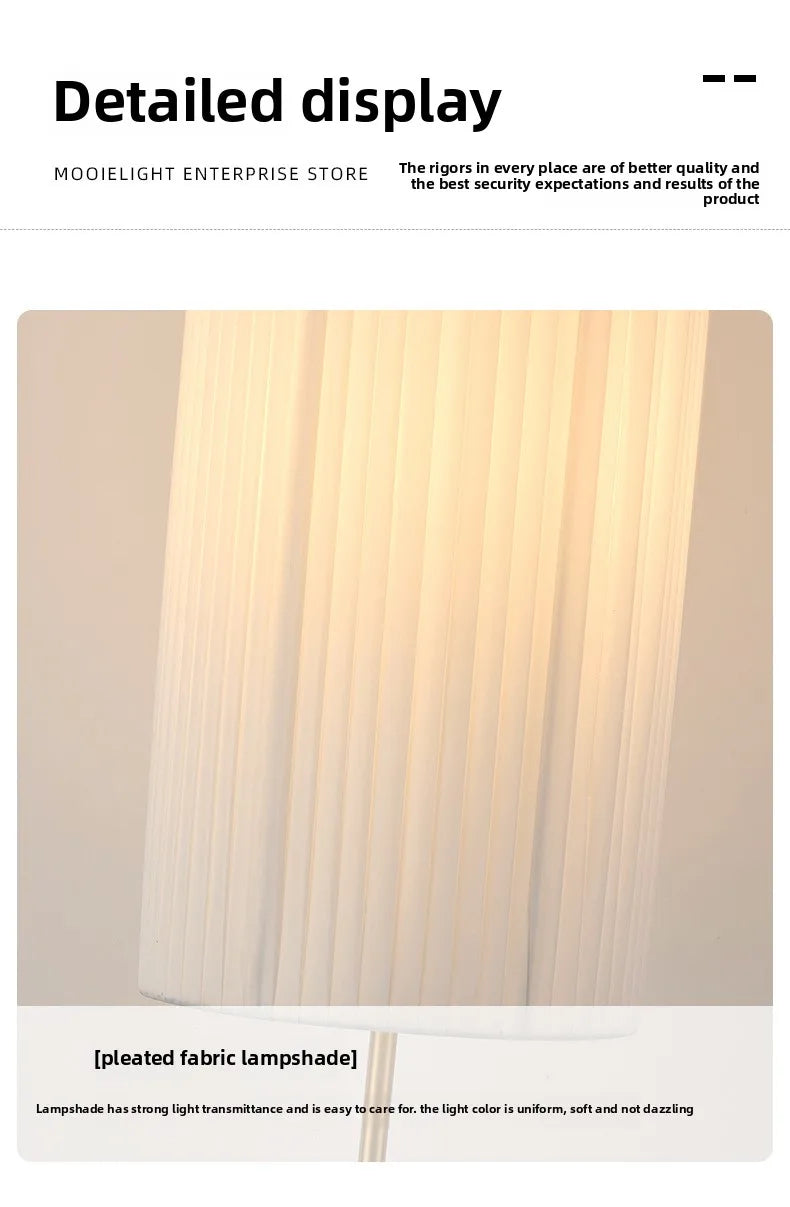 Wabi Sabi Zen Style Floor Lamp Bedroom Living Room Standard Light High End Feeling Homestay Decoration LED Upright Desk Lamps