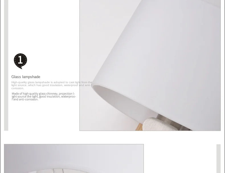 Simple Modern LED Wall Lamps Fixture Creative Living Room Bedroom Bedside Lighting Fixture Stair Corridor Wooden Bracket Light