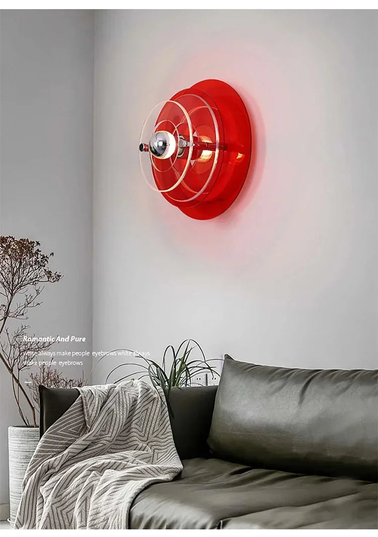 Multilayer Acrylic Bauhaus Wall Lamp Nordic Corridor Staircase Sconces Bedroom Living Room Bar Atmosphere LED Lighting Fixtures