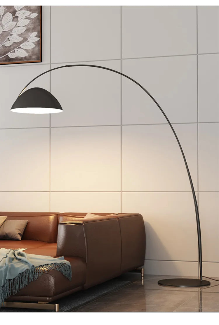 Italian Floor Lamp Modern Minimalist Designer Study Bedroom Parlour Sofa Atmosphere Nordic Creative High-end LED Fishing Light