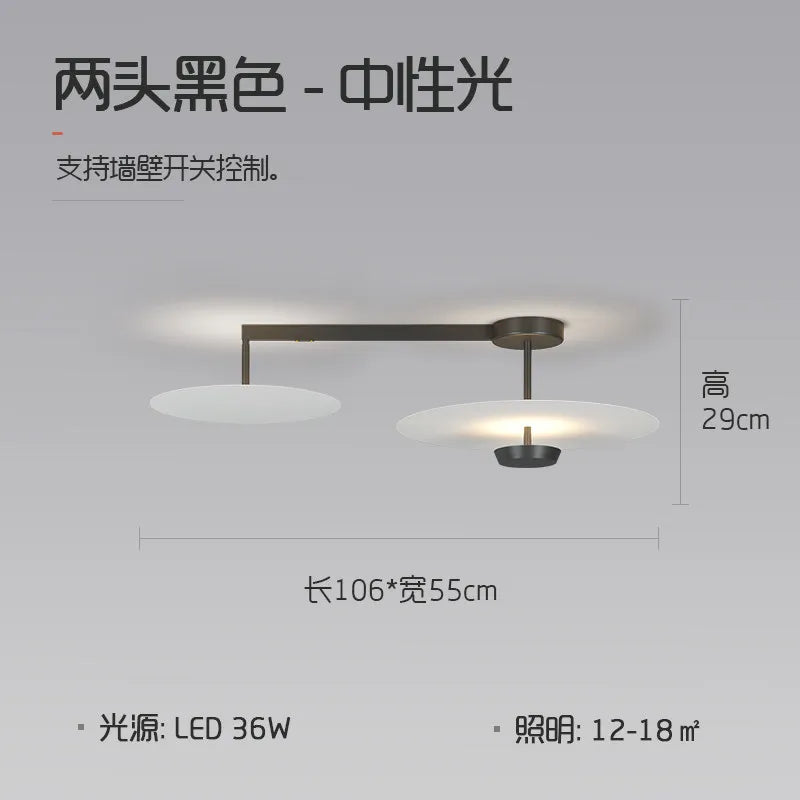 Nordic Designer LED Ceiling Lamps Gold Minimalist Living Room Bedroom Lighting Modern Kitchen Restaurant Decor Ceiling Pendant