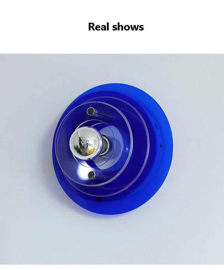 Multilayer Acrylic Bauhaus Wall Lamp Nordic Corridor Staircase Sconces Bedroom Living Room Bar Atmosphere LED Lighting Fixtures