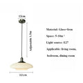 Bauhaus Pendant Light French Luxury Cream Wind Restaurant Ceiling Lamp Living Room Bedroom Balcony Study LED Glass Chandelier