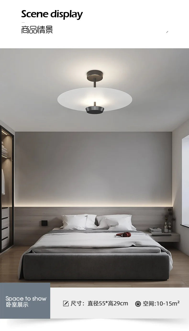 Nordic Designer LED Ceiling Lamps Gold Minimalist Living Room Bedroom Lighting Modern Kitchen Restaurant Decor Ceiling Pendant